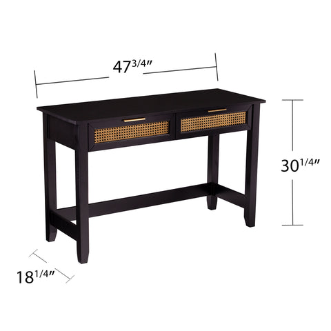 Image of Two-tone entryway table w/ storage Image 7