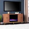 Media cabinet w/ electric fireplace Image 1