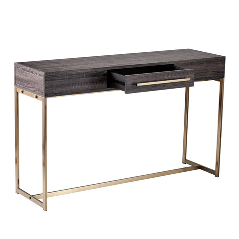 Image of Two-tone storage sofa table Image 9