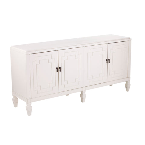 Image of Tropman Antique White Low-Profile Accent Cabinet