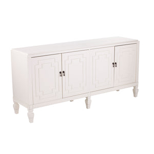 Tropman Antique White Low-Profile Accent Cabinet