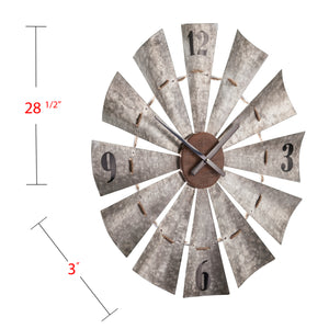 Oversized windmill clock Image 10