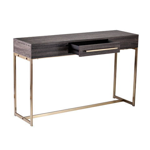 Image of Two-tone storage sofa table Image 8