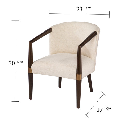 Image of Elegant upholstered armchair Image 8