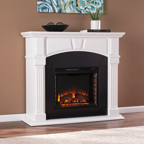 Image of Two-tone hued electric fireplace Image 1