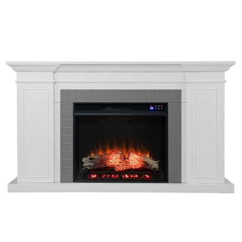 Image of Electric fireplace w/ storage Image 3