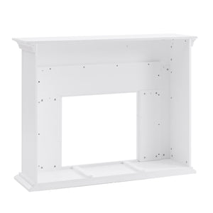 Fireplace mantel w/ authentic marble surround in eye-catching herringbone layout Image 6