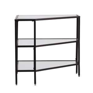 Niles Metal/Glass Corner TV Stand - Black