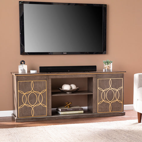 Image of Low profile media console w/ storage Image 1