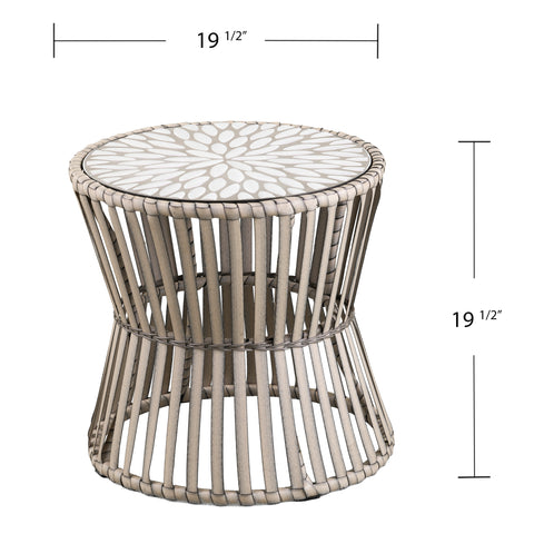 Image of Melilani Round Outdoor Side Table