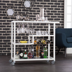 Holly & Martin Zephs Bar Cart - White